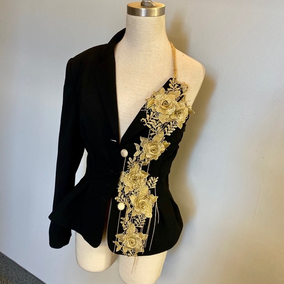 Asymmetrical party blazer - Picture 2 of 15